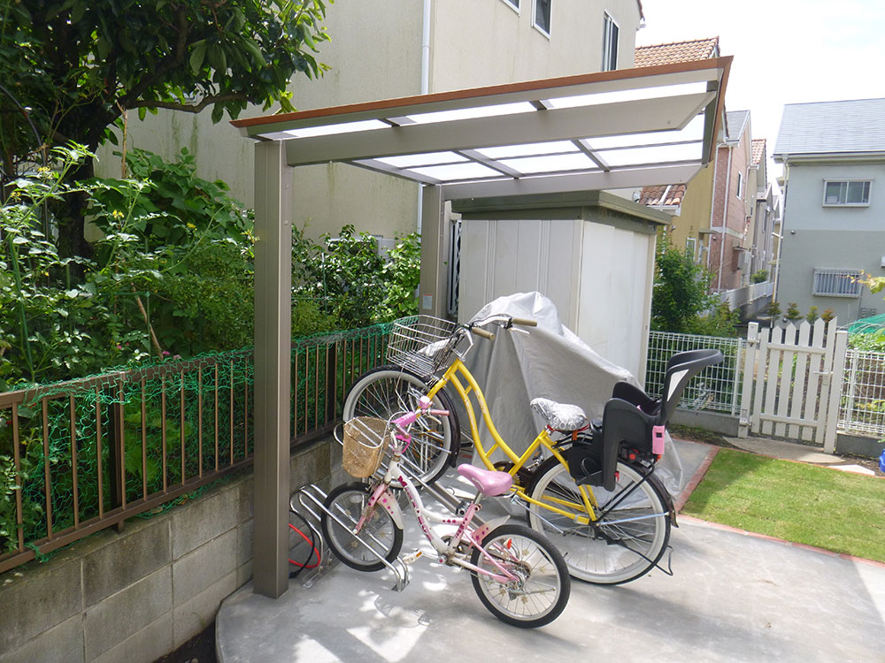 サイクルポート・自転車置き場 | お庭と外構、エクステリアのデザイン