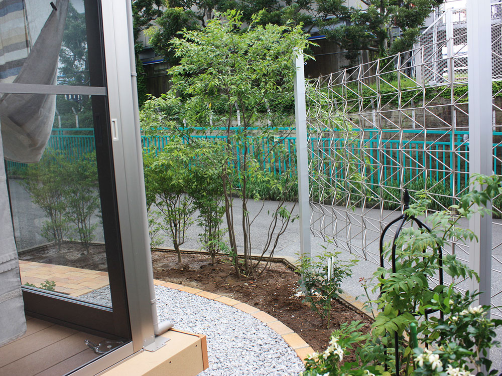 つる植物を楽しむ 目隠しフェンス グリーンケア お庭のデザイン リフォーム