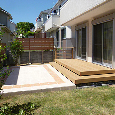 ウッドデッキ 施工事例 グリーンケア お庭と外構のデザイン リフォーム