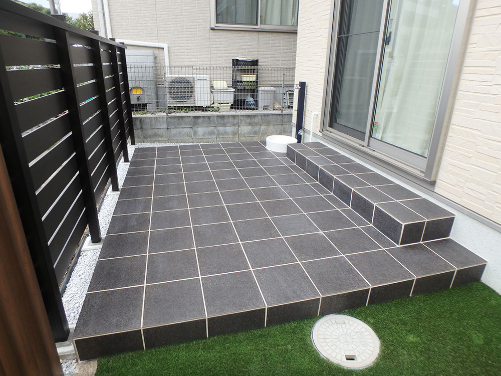 オープン外構からセミオープンに グリーンケア お庭と外構 エクステリアのデザイン リフォーム 横浜 川崎